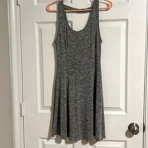 Gray skater dress